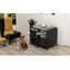 Table de bout en bois robuste avec cage en bois pour animaux de compagnie-252305196-252305199