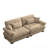 Large Modern Velvet Double Sofa With Lumbar Pillows And Throw Pillows With Reinforced Armrests-1824488013