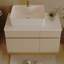 Petit meuble-lavabo flottant simple 31,5 pouces avec lavabo