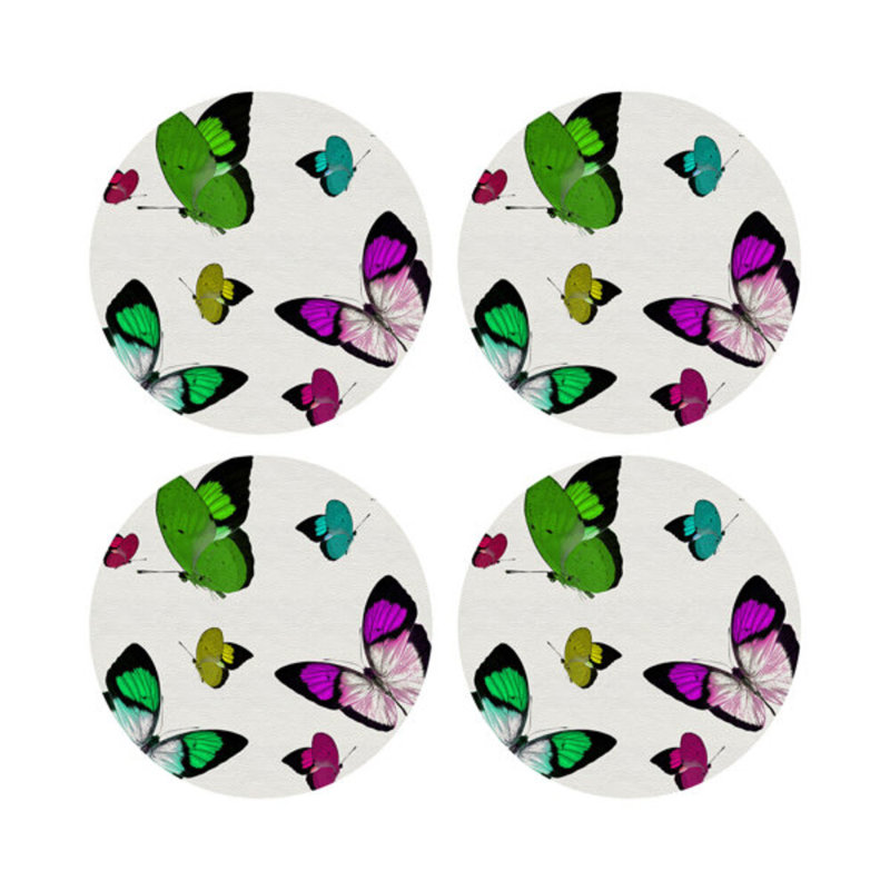 Napperon Butterflies, Acid Green