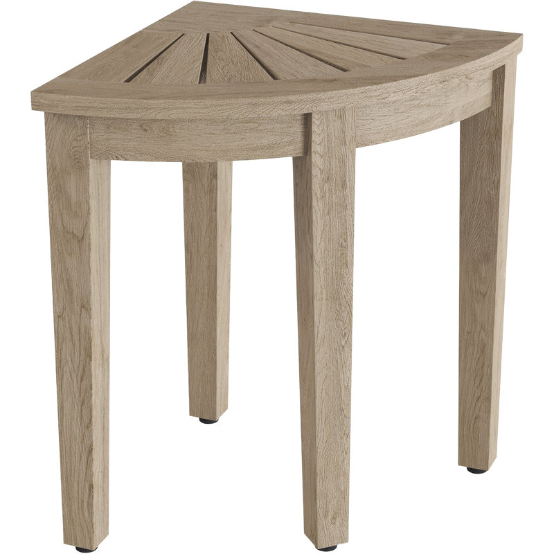 Banc de douche 15,5 "Kai Mist-Shield, Gris, H 21 po x l 15,5 po x P 15,5 po