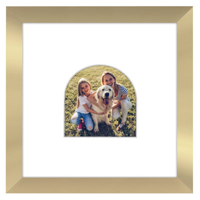 Picture Frame With Arch-Shaped Mat - Ideal For Any Room, Living Rooms, Dorm Room