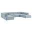 Canapé modulaire rembourré en U 6 pièces Bange Performance-1752786560
