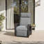 Garden Wicker Recliner Chair, Air Pump Adjustable Backrest Up to 150 Degree with Cushions-222667681-222667682