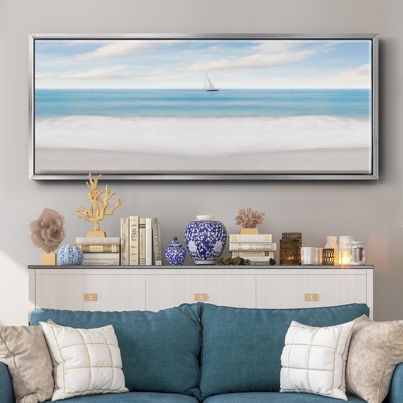 Plage, Argent, H 20 po x l 50 po x P 1,5 po