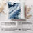 Abstract Blue Marble Geode Crystal VII Modern-99960129