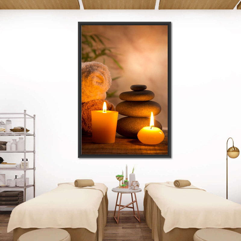 Aromatique spa, reproduction sur toile, H 24 po x l 16 po x P 1,25 po