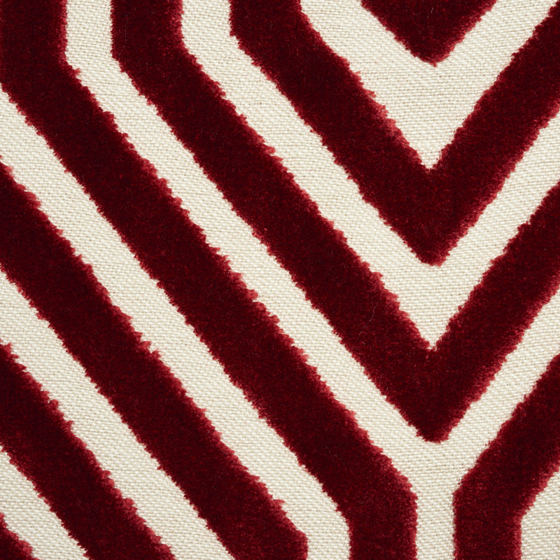 Tissu en velours Vanderbilt, Grenat
