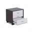 Table de chevet bicolore avec 3 tiroirs et noir-879206102