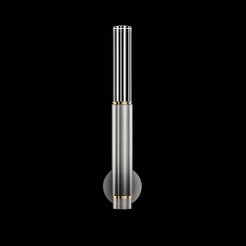 LED Wallchiere, Ombre Silver/Brass