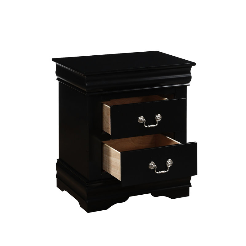 2 Nightstand In Black For A Charming Interior Bedroom Luxurious