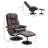 HOMCOM Recliner And Ottoman With Wrapped Base