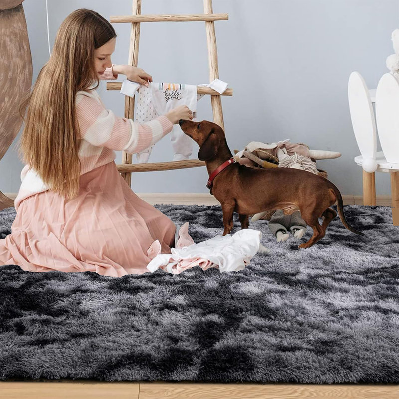 Kosobud Performance Washable Indoor Rug, Rectangle 3' x 5'