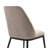 Burford Modern Curved Back Almond Upholstered Dining Chair - Set Of 2