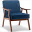 Fauteuil d'appoint à oreilles Mid-Century