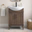 Ensemble de meuble-lavabo simple autoportant 24 po avec plateau en céramique Arlowene-956549735-999969609