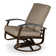 Askar Swivel Powder Coated Aluminum Outdoor Lounge Chair