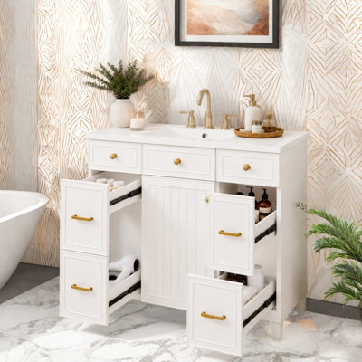 Freestanding Standard With Ceramic Top
