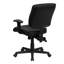  Chaise de bureau ergonomique multifonctionnelle pivotante à dossier moyen LeatherSoft-30773040