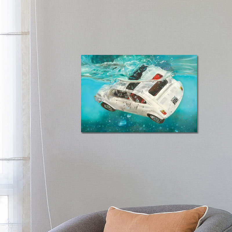 Nuova 500 by Marcello Petisci - Print on Canvas, Wrapped Canvas, 66.04 cm H x 45.72 cm W x 1.91 cm D