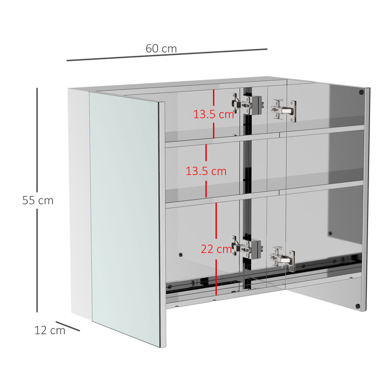 Claverton Stainless Steel Bathroom Cabinet