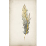 Gilded Feathers IV (Gilded Gold) Print by Barclay Butera