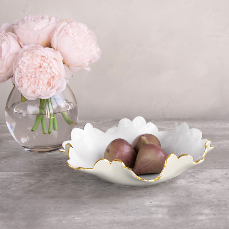 Encanto Colette Small Bowl, Cream;White