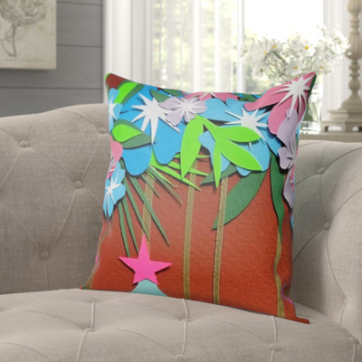Sereno Floral Square Pillow Cover