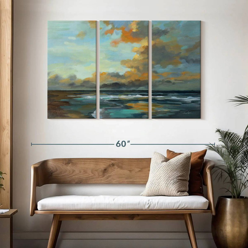 Coucher de soleil Gillard Oceanside, H 32 po x l 50 po