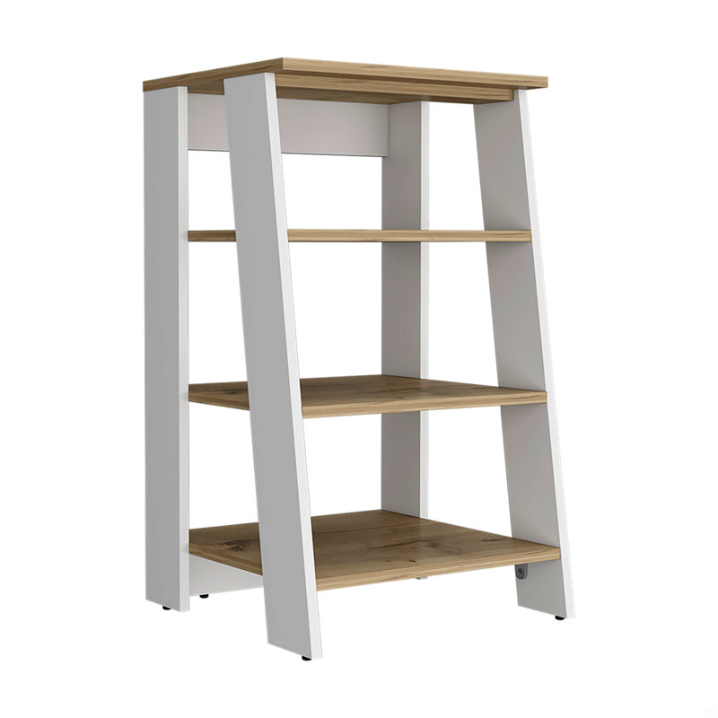Linen Cabinet Jenne, Four Open Shelves, Brown
