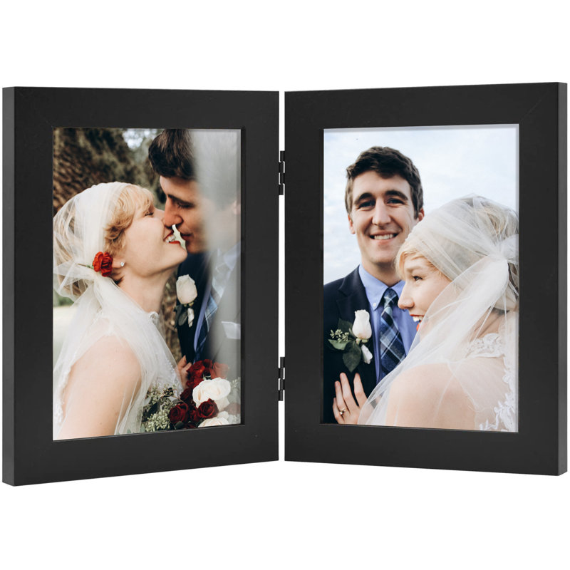 Cadre photo articulé Arianit, 5 po x 7 po, Noir
