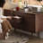 Round And High Legged Buffet Table
