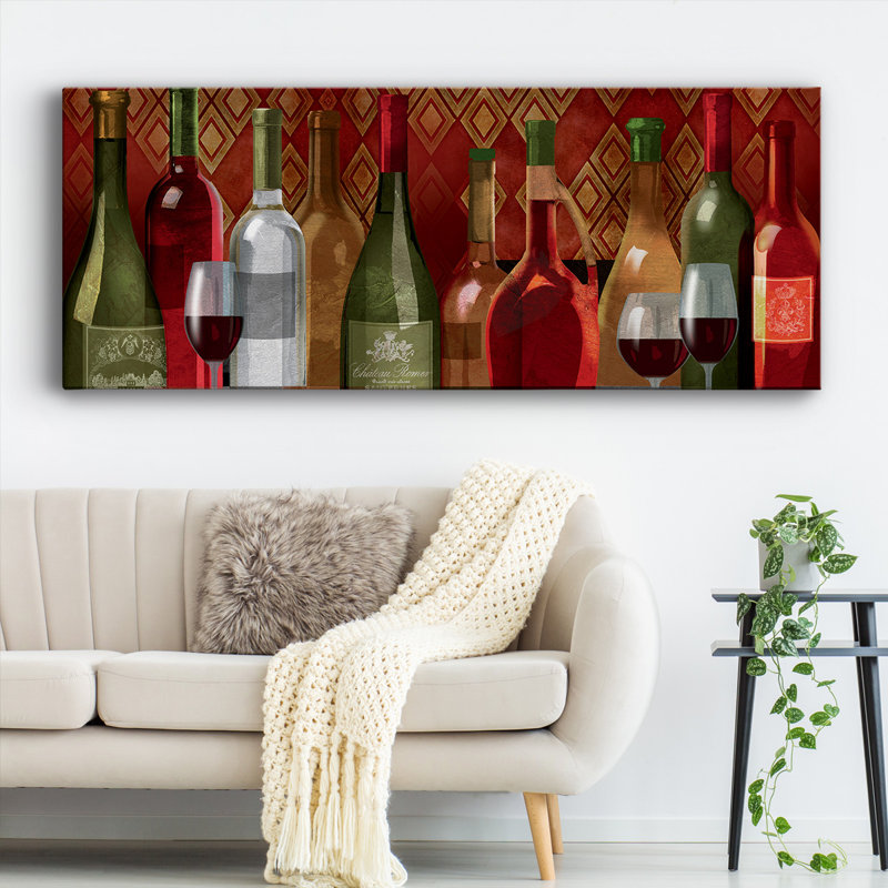 " Wine Tasting ", 8" H x 20" W x 1.5" D