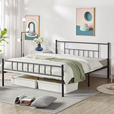 Delaenie Metal Platform Bed