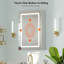 60mm W 76mm H Wall Mounted Required Frameless Medicine Cabinet Mirror 2 Fixed-758560738