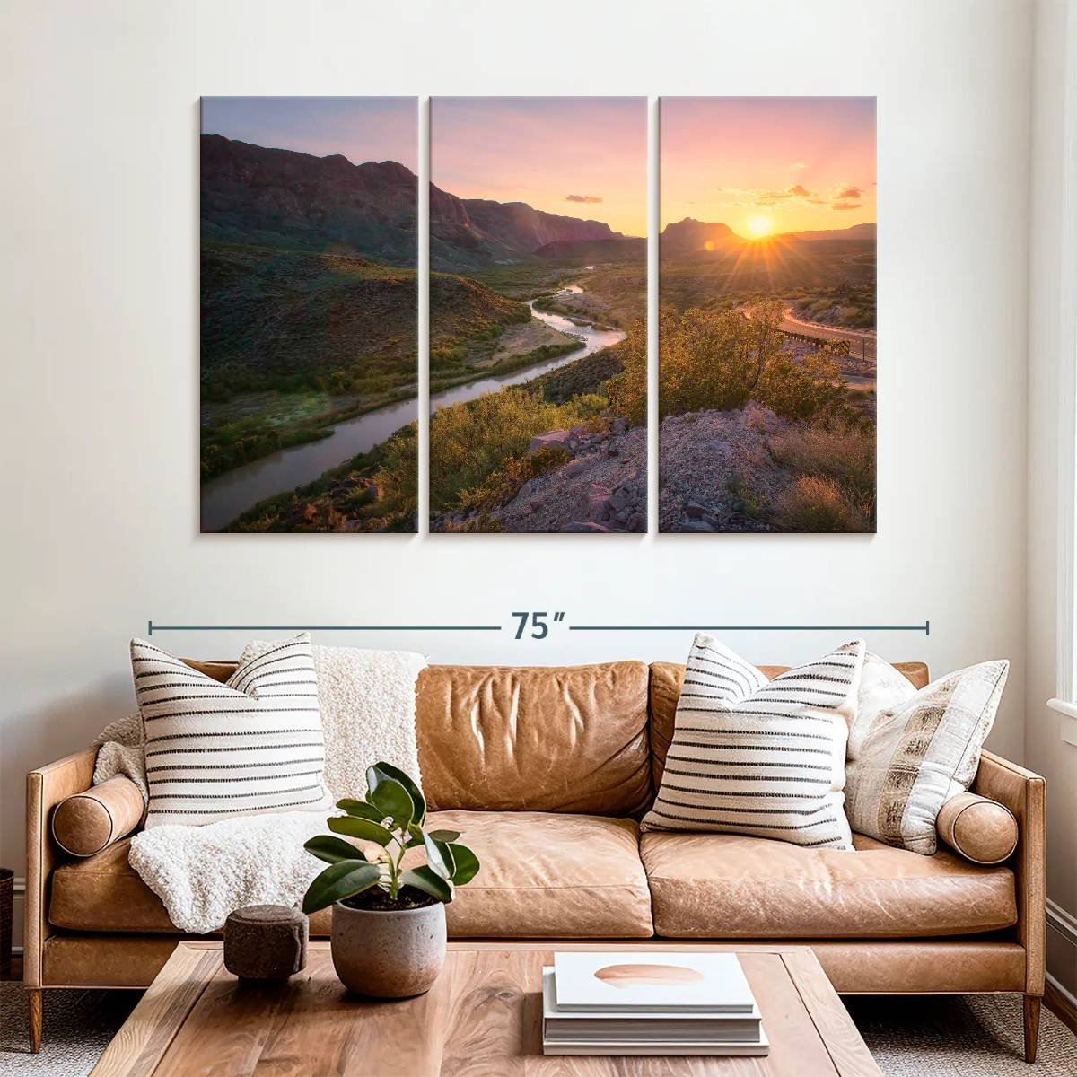 Millwood Pines Alvord Winding River Sunset | Wayfair