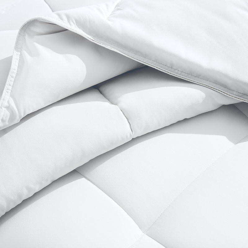 Down Alternative Comforter Duvet Insert, Queen Oversized, White