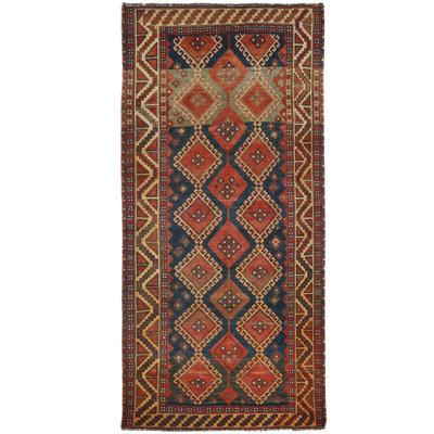 Tapis oriental tribal rouge 4X9 One-of-a-Kind