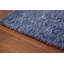 Tapis bleu fait à la main de style Gabbeh 6 x 6