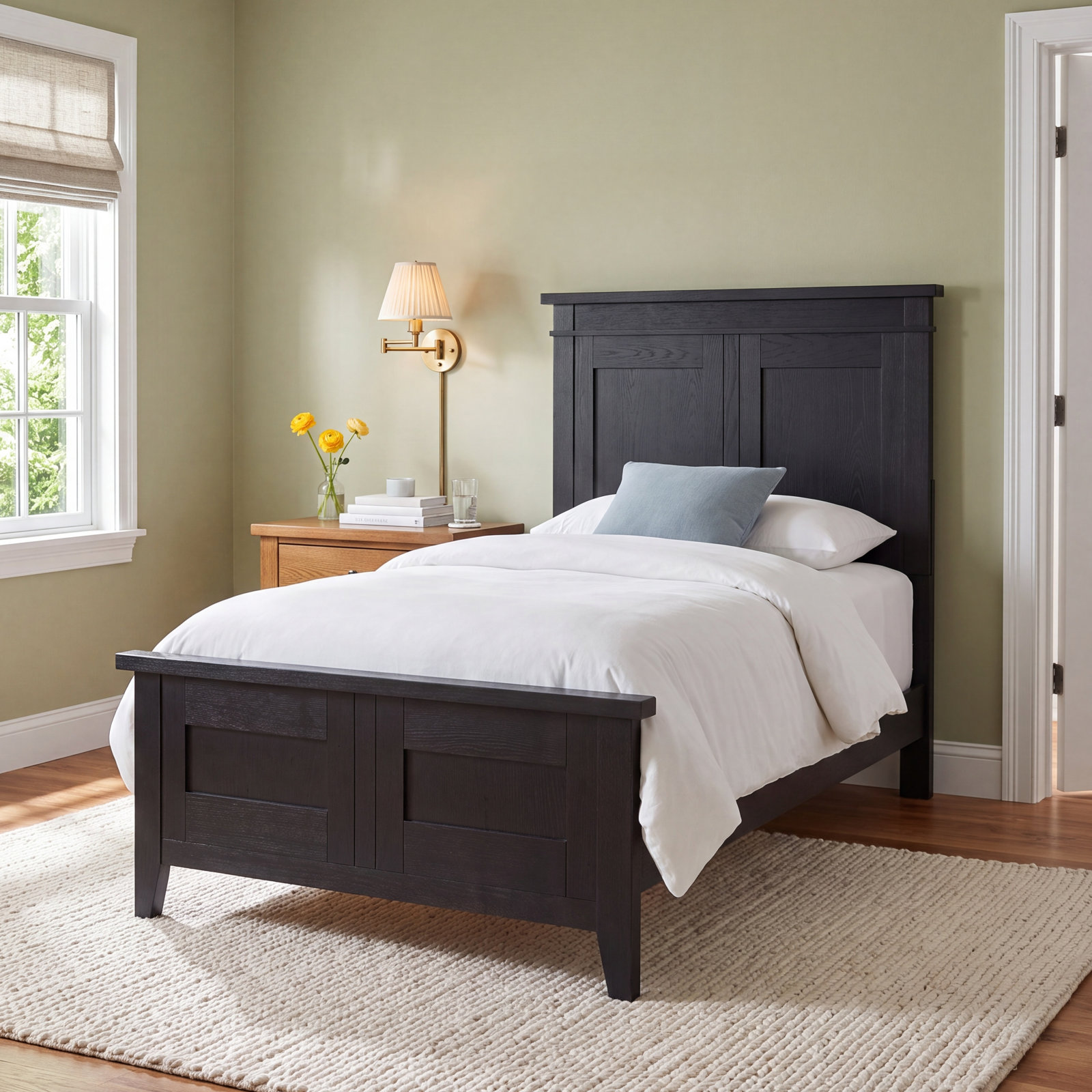 Today's Traditions Complete Panel Bed, Blacksmith, Twin