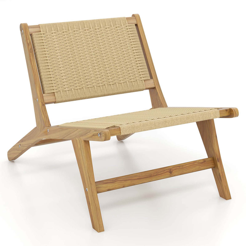 Chaise d'appoint en bois de teck George Oliver