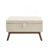 Mid-Century Modern Square Coffee Table Storage Bench, Assembled, Suitable For Living Room, Entryway And Family Room, Used As A Coffee Table, Stirrups, Shoe Bench（Only One  Ottoman)-784343184