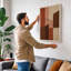 Striped Geometry Geometric - Wrapped Canvas-843313419-843313409