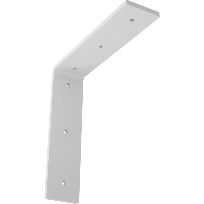 Support en acier Hamilton, H 8 po x l 2 po x P 8 po, White Primer (Paintable)