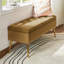 Banc de rangement rembourré en velours Kajana-1744313858