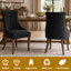 Ensemble de 2 chaises de salle à manger en bois massif, chaises de style rustique avec pieds en bois massif, chaises de cuisine rembourrées de style Mid-Century et chaises rembourrées convenant aux restaurants et aux cafés-440443712