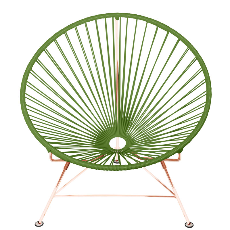 Innit Indoor Handmade Lounge Chair, Cactus/Copper