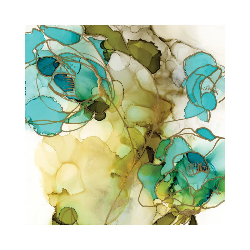 Flower Facets III 1 Piece Wrapped Canvas Painting, 93.98cm H x 93.98cm W x 1.91cm D