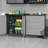 Heavy-Duty Metal Storage Cabinet With Wheels -Tool Cabinet  Garage, Office, And Home Organizer Solutions,
