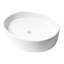 Lavabo de salle de bain vasque ovale blanc